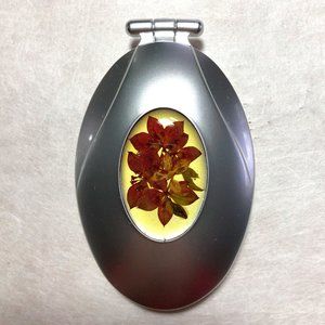 Pressed Flower Hand Mirror III
